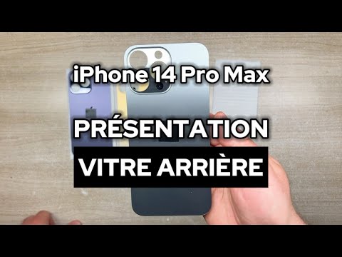 Vitre Arrière iPhone 14 Pro Max Noir Sidéral Assemblée avec Logo