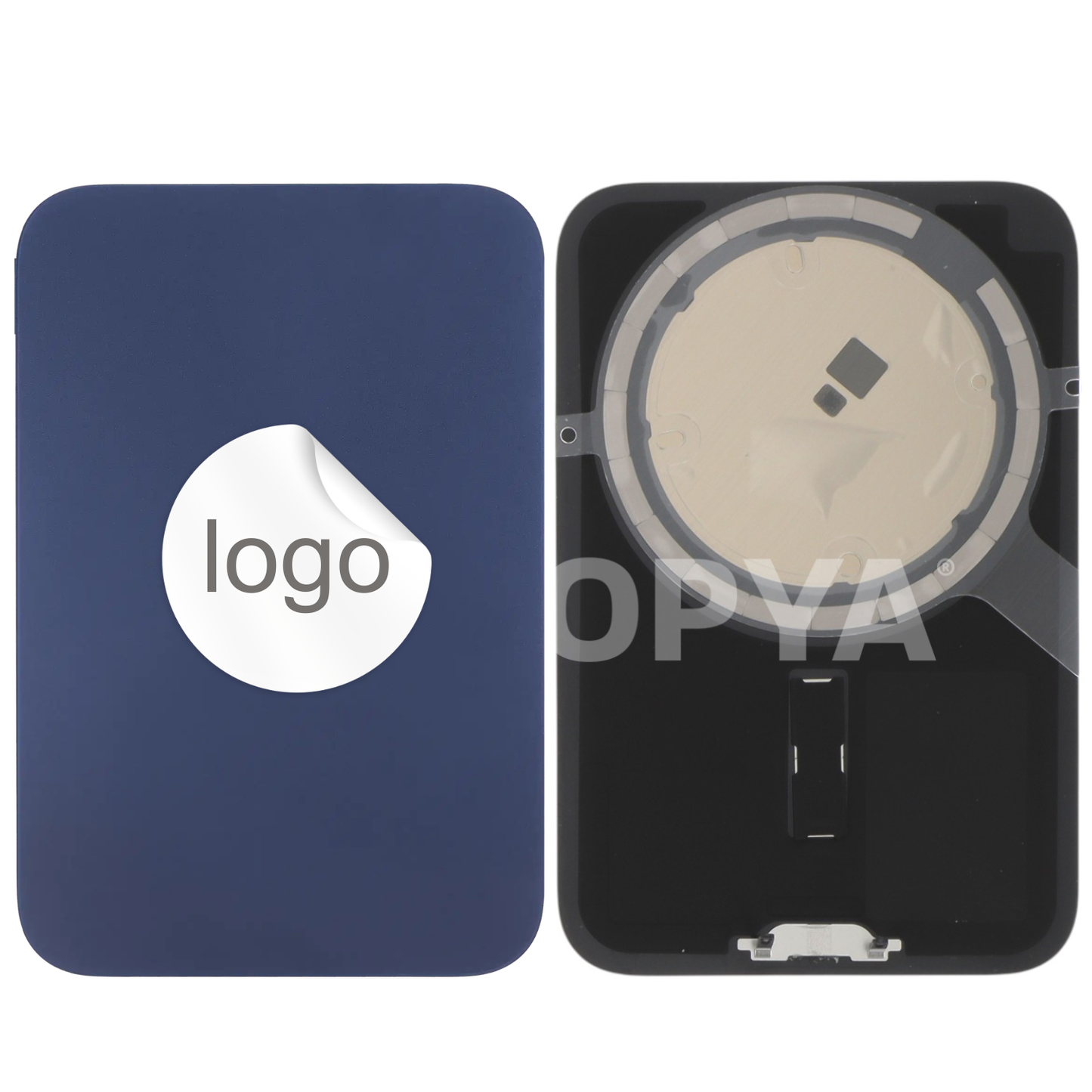 Vitre Arrière iPhone 17 Pro Max Bleu Intense Assemblée avec Logo