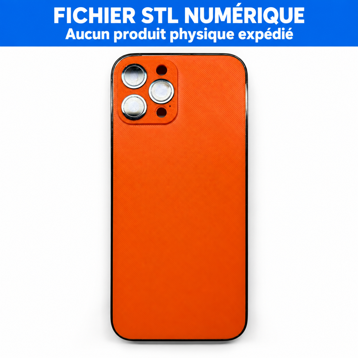 Fichier STL de vitre arrière compatible iPhone 12 Pro Max pour impression 3D – aperçu sur téléphone
