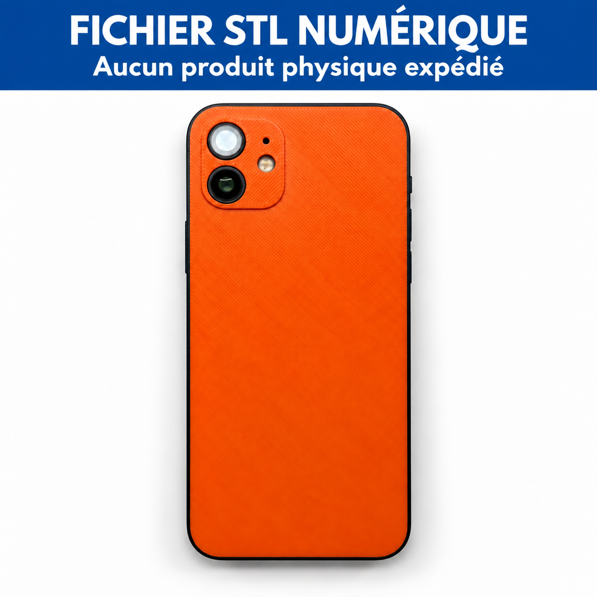 Fichier STL numérique de vitre arrière compatible iPhone 12 – aucun produit physique expédié