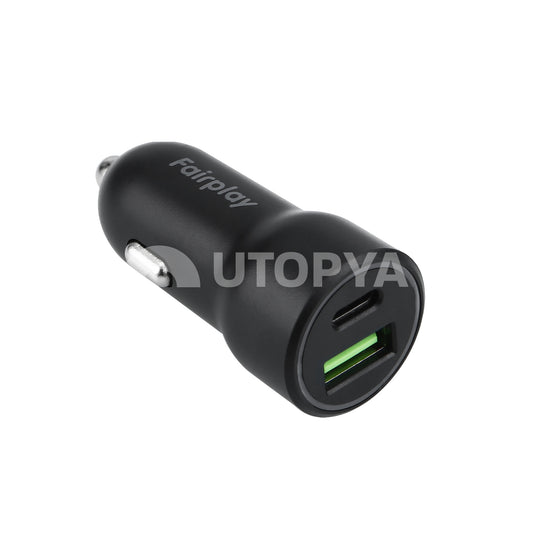FAIRPLAY Chargeur Voiture 20W 2USB (A+C)