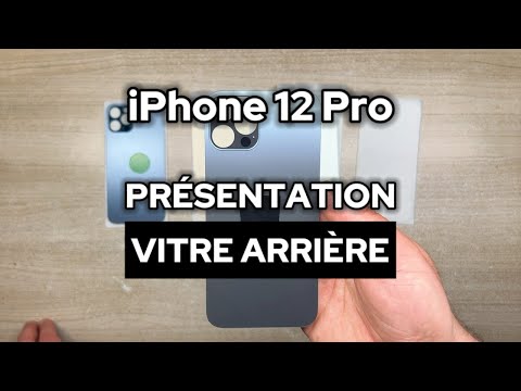 Vitre Arrière iPhone 12 Pro Blanc (Grand Trou) avec Logo