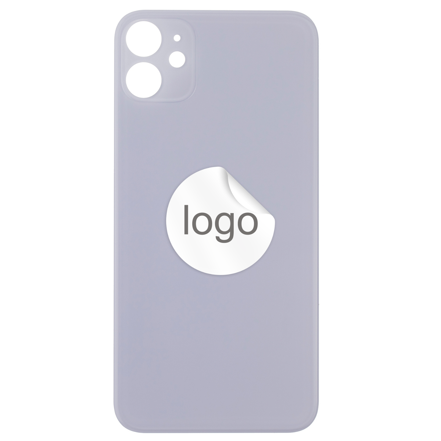 Vitre Arrière iPhone 11 Violet Mauve (Grand Trou) avec Logo