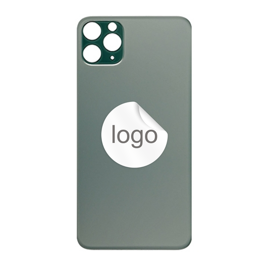 Vitre Arrière iPhone 11 Pro Vert Nuit (Grand Trou) avec Logo