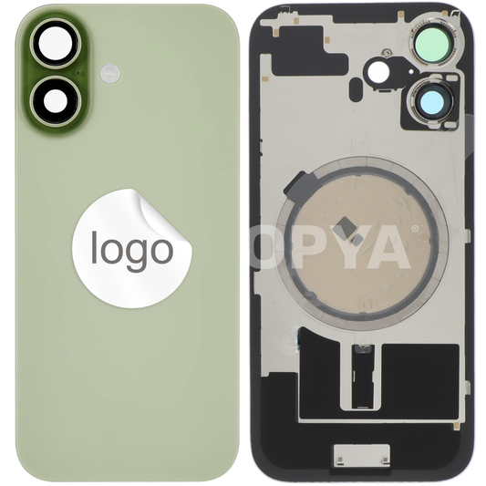 Vitre Arrière iPhone 17 Sauge Vert Assemblée avec Logo