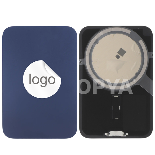 Vitre Arrière iPhone 17 Pro Max Bleu Intense Assemblée avec Logo