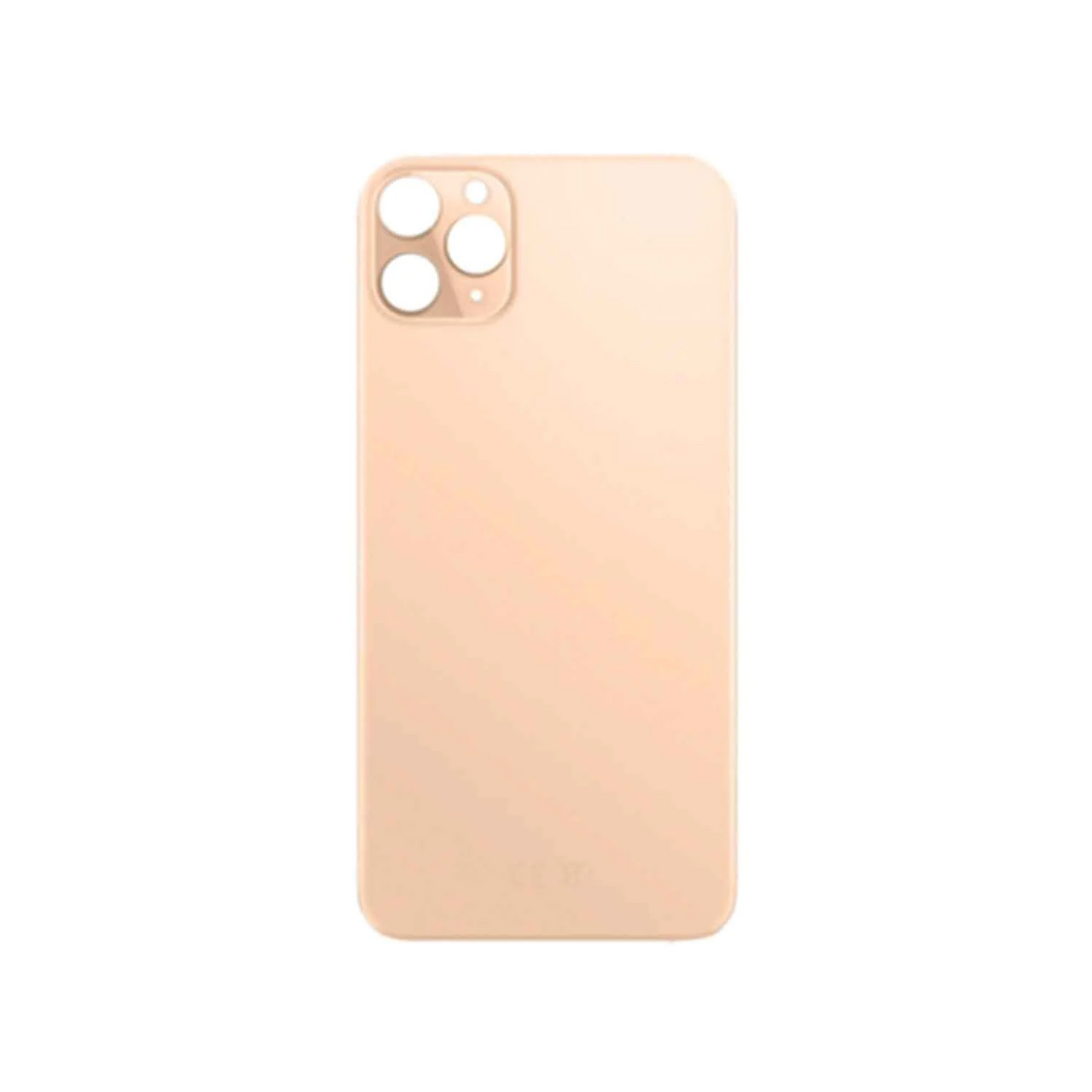 Vitre Arrière iPhone 11 Pro Max Or (Grand Trou) avec Logo