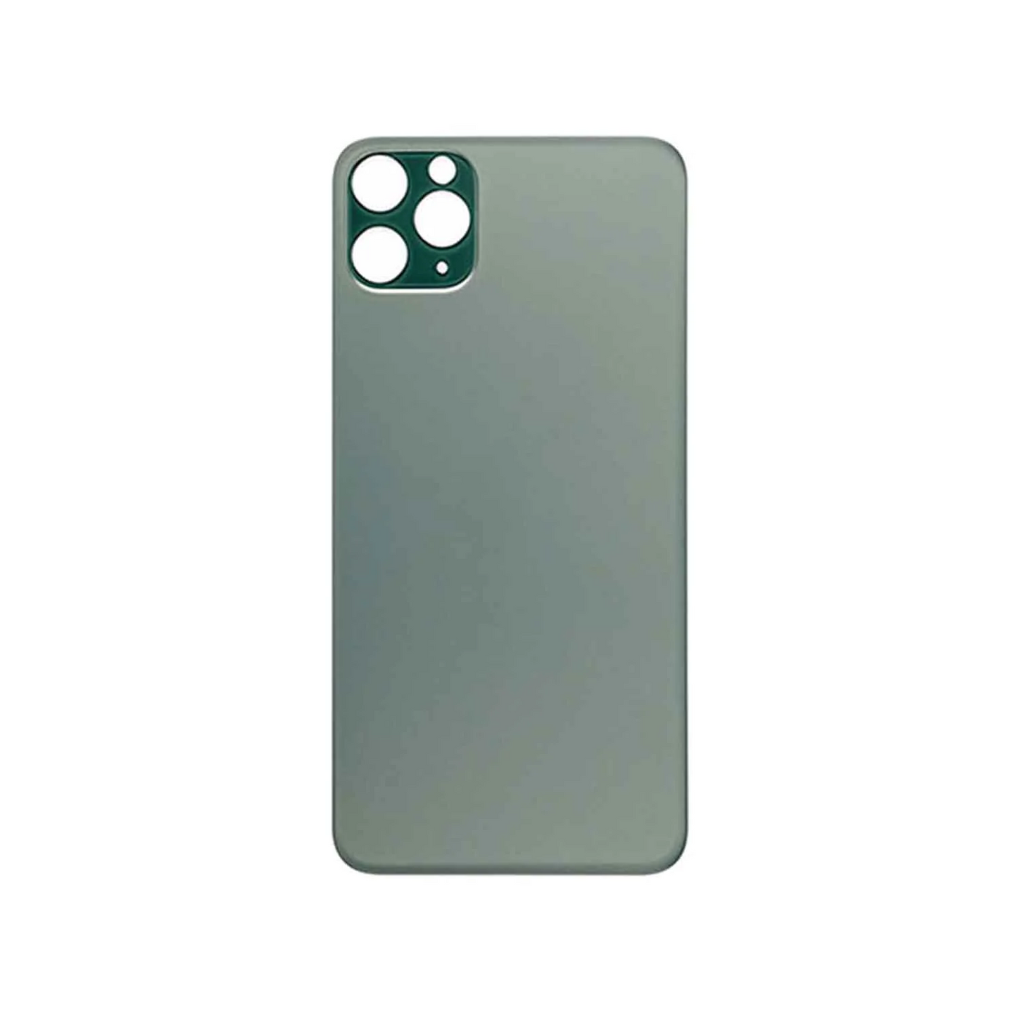 Vitre Arrière iPhone 11 Pro Vert Nuit (Grand Trou) avec Logo