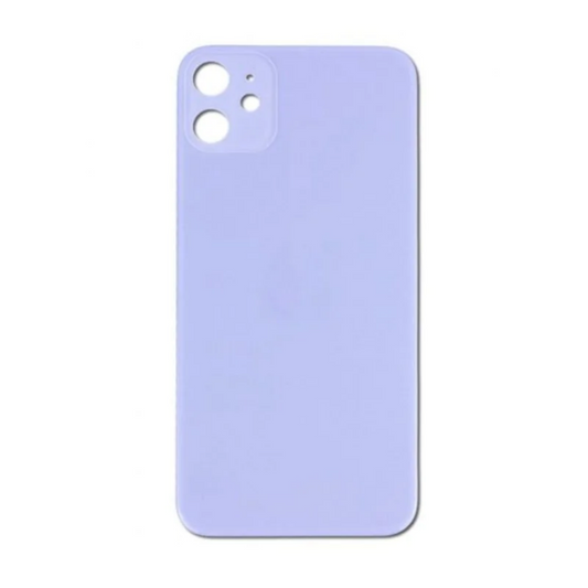 Vitre Arrière iPhone 11 Violet Mauve (Grand Trou) avec Logo