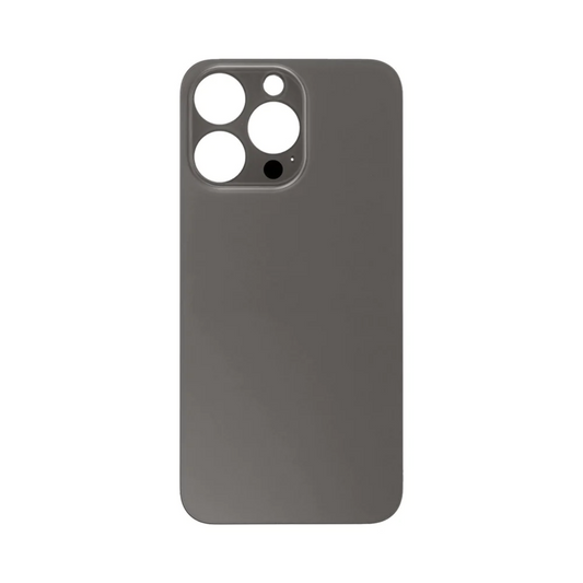 Vitre Arrière iPhone 13 Pro Noir (Grand Trou) avec Logo